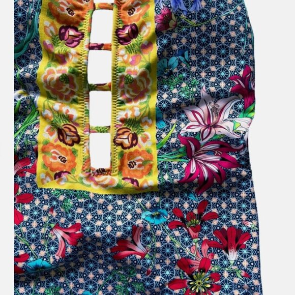 NWT Johnny Was Seaton Floral Halter One Piece, Size XS - Picture 4 of 11